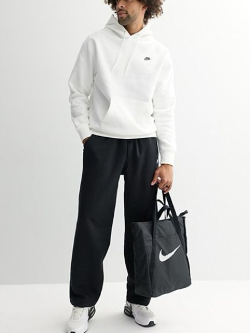 Nike Men’s Open Hem Fleece Pocket Sweatpants, Black, Size XXL - Picture 16 of 16